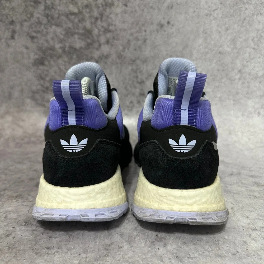Adidas ZX 1K Boost Women 8.5 Black Violet Tone H00443 Athletic Running Sneakers